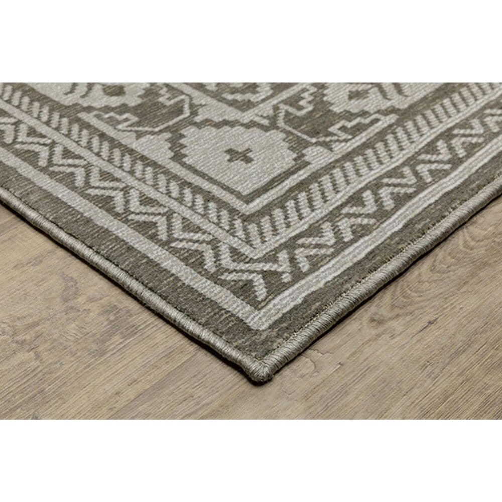 Oriental Weavers Intrigue INT06 9&#39;10&quot; x 12&#39;10&quot; Grey Area Rug, , large