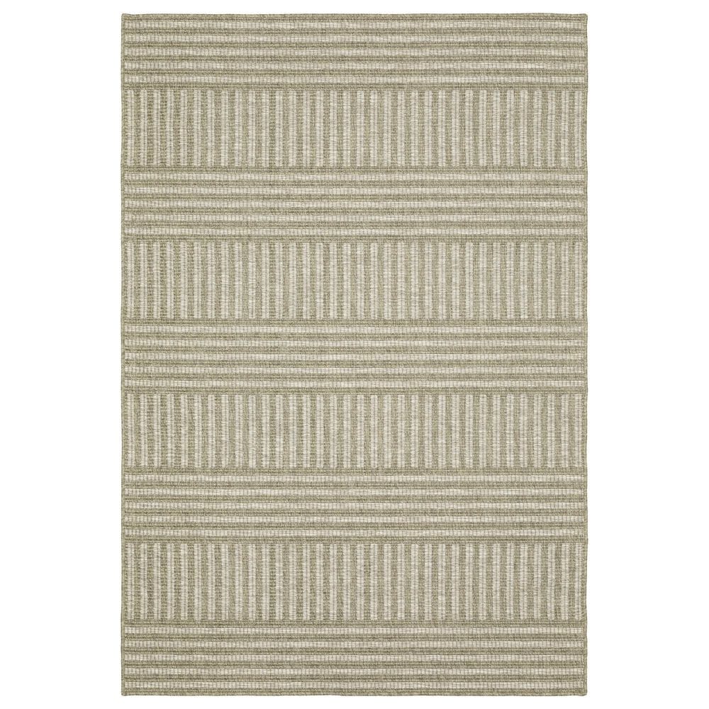 Oriental Weavers Tortuga TR02A 5"3" x 7"3" Beige and Black Area Rug, , large