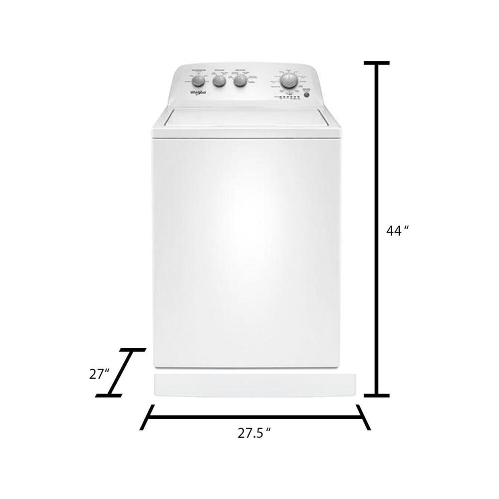 Whirlpool 3.8 Cu Ft Top Load Washer in White, , large