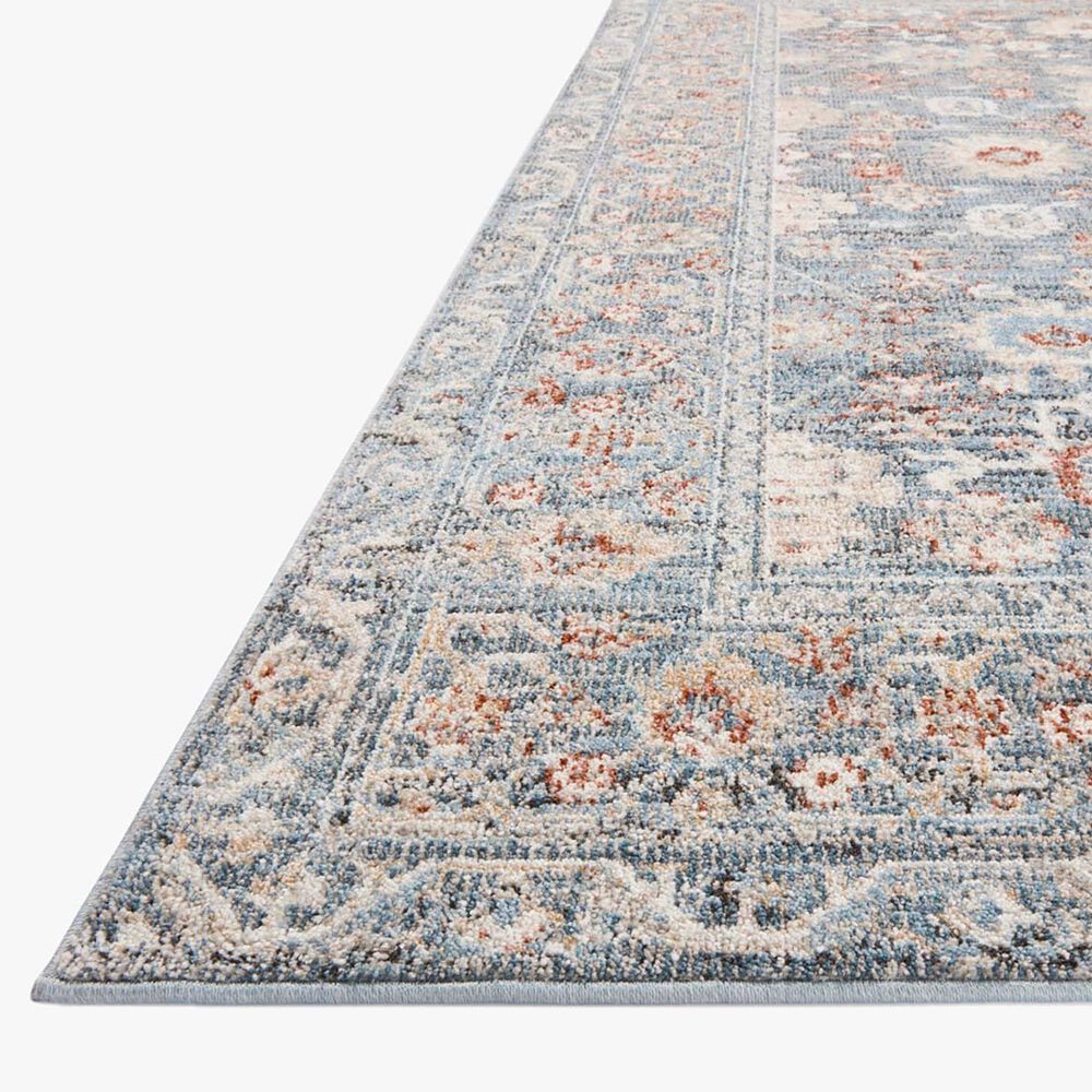 Loloi II Odette 9&#39;2&quot; x 13&#39; Sky and Rust Area Rug, , large