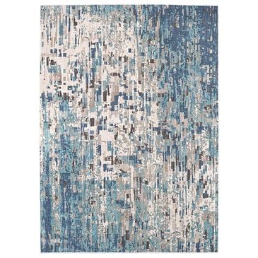 Drew and Jonathan Home Expressions Precipice 91676-50137 2" x 3" Lagoon Scatter Rug, , large