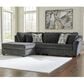 Signature Design by Ashley Biddeford 2-Piece Sectional with Chaise in Shadow, , large