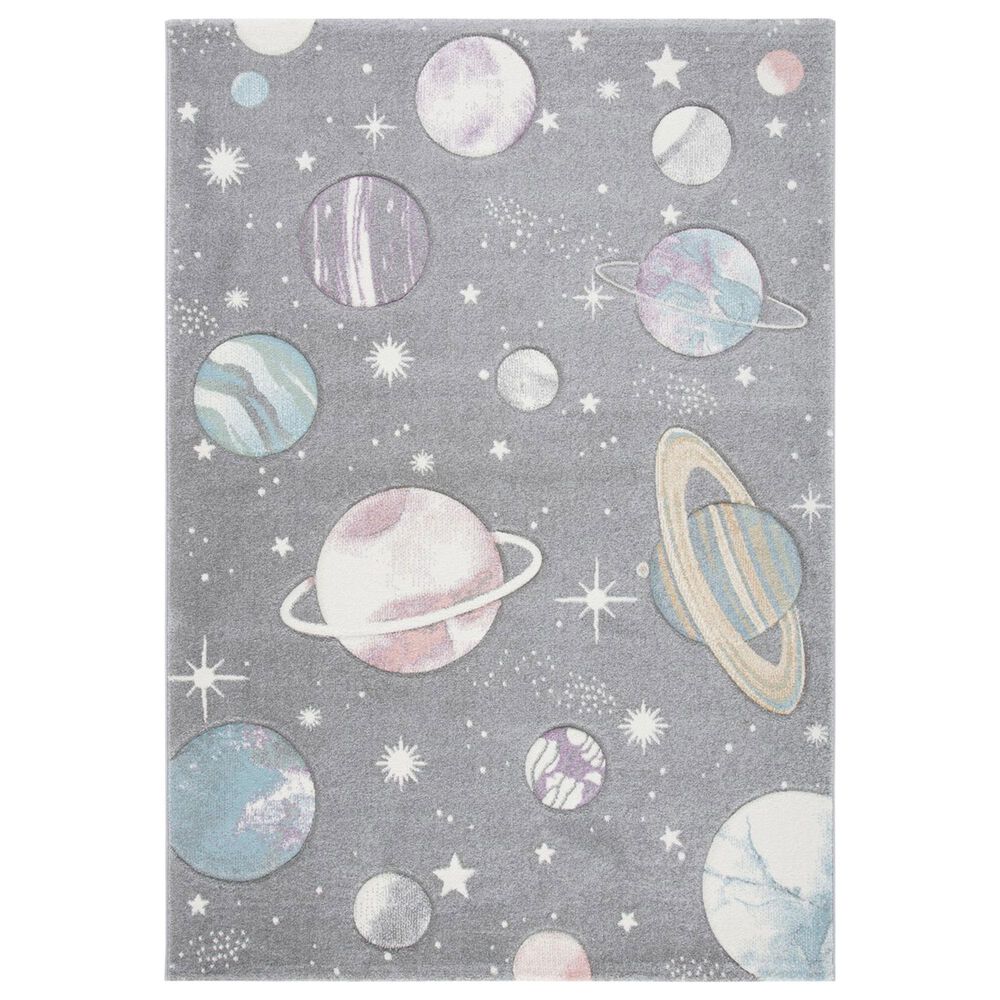 Safavieh Carousel 8" x 10" Grey and Lavender Kids  Area  Rug, , large