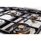 Bertazzoni 48" Dual Fuel Range with 6 Brass Burners and Griddle in Stainless Steel, , large