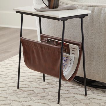 Signature Design by Ashley Etanbury Accent Table in Brown/Black/White, , large