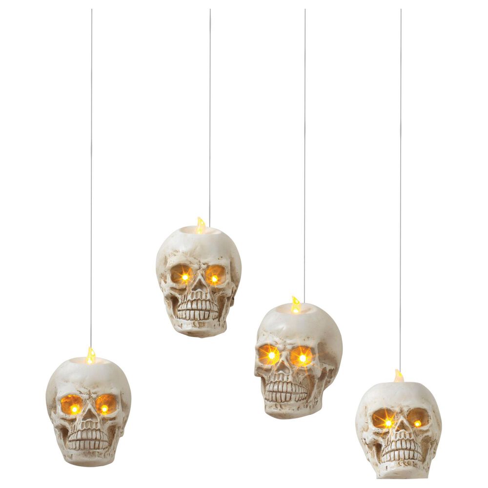 The Gerson Company Hanging Skull in Ivory (Set of 4), , large