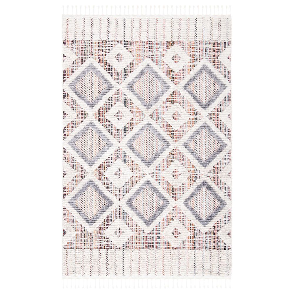 Safavieh Marrakesh Southwestern 4" x 6" Grey and Multicolor Area Rug, , large