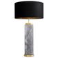 Eicholtz Newman Table Lamp in Grey Marble and Antique Brass, , large