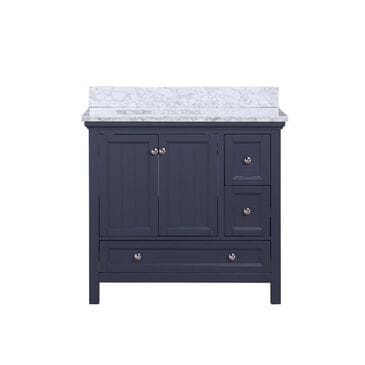 Aurafina Cunningham 36" Vanity with Top and Sink in Harbor Blue, , large