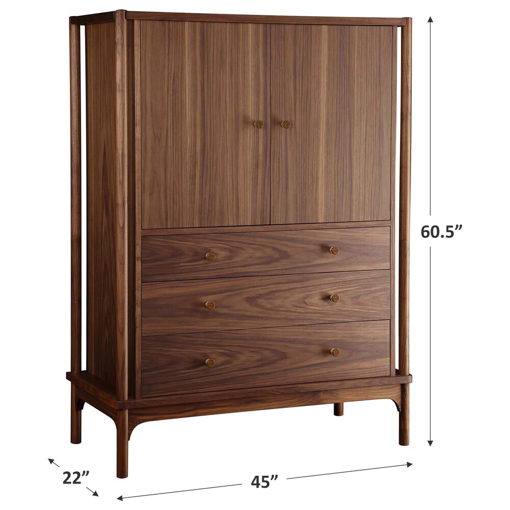 Stickley Furniture Walnut Grove 3-Drawer Gentleman&#39;s Chest in Walnut, , large