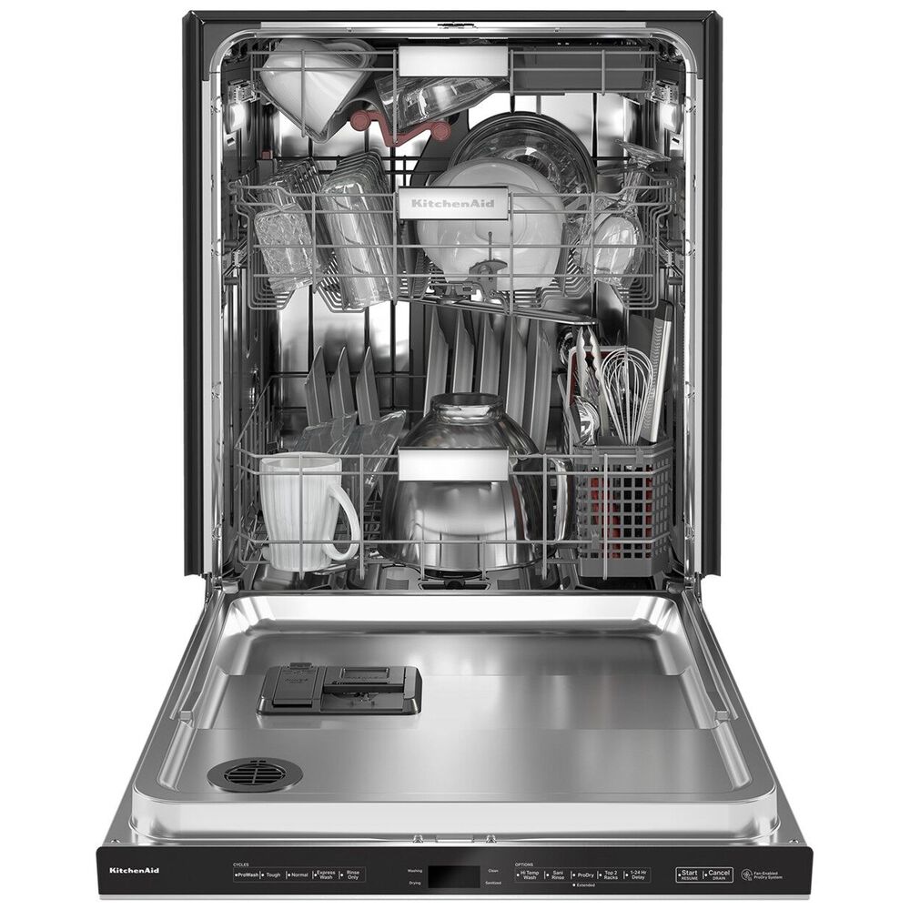 KitchenAid 24&quot; Built-In Pocket Handle Dishwasher with FreeFlex 3rd Rack and LED Interior Light in PrintShield Stainless Steel, , large