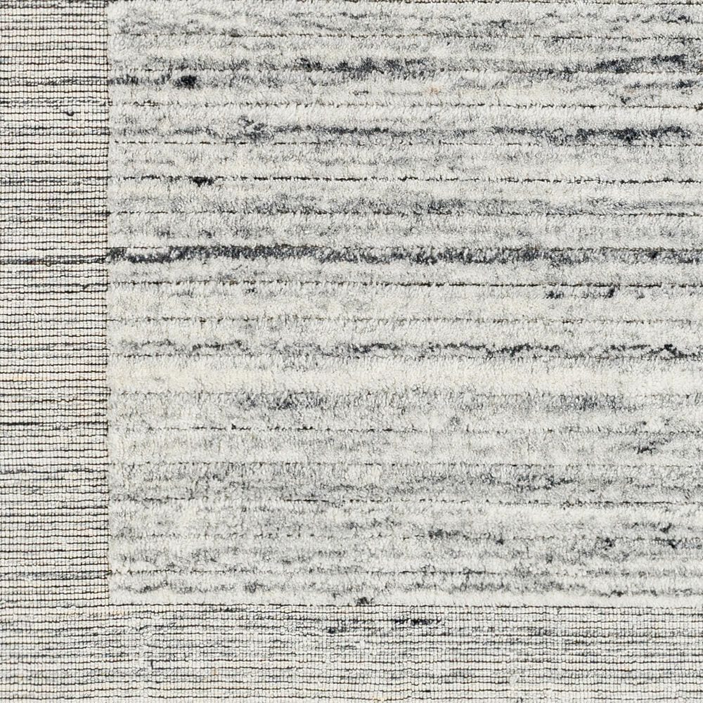 Surya Yasmin 6&#39; x 9&#39; Gray, Ivory and Black Area Rug, , large