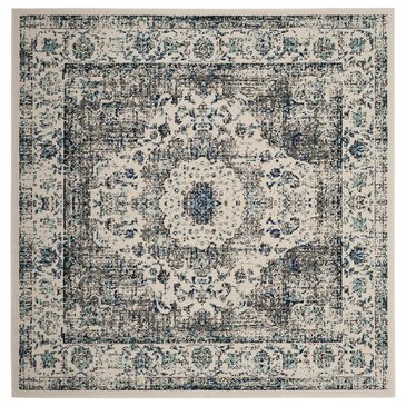 Safavieh Evoke EVK220D 11" Square Gray and Ivory Area Rug, , large