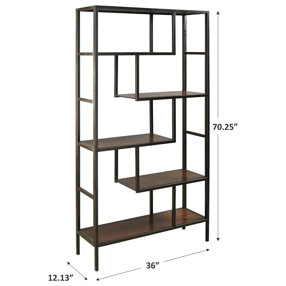 Signature Design by Ashley Frankwell Bookcase in Brown and Black, , large
