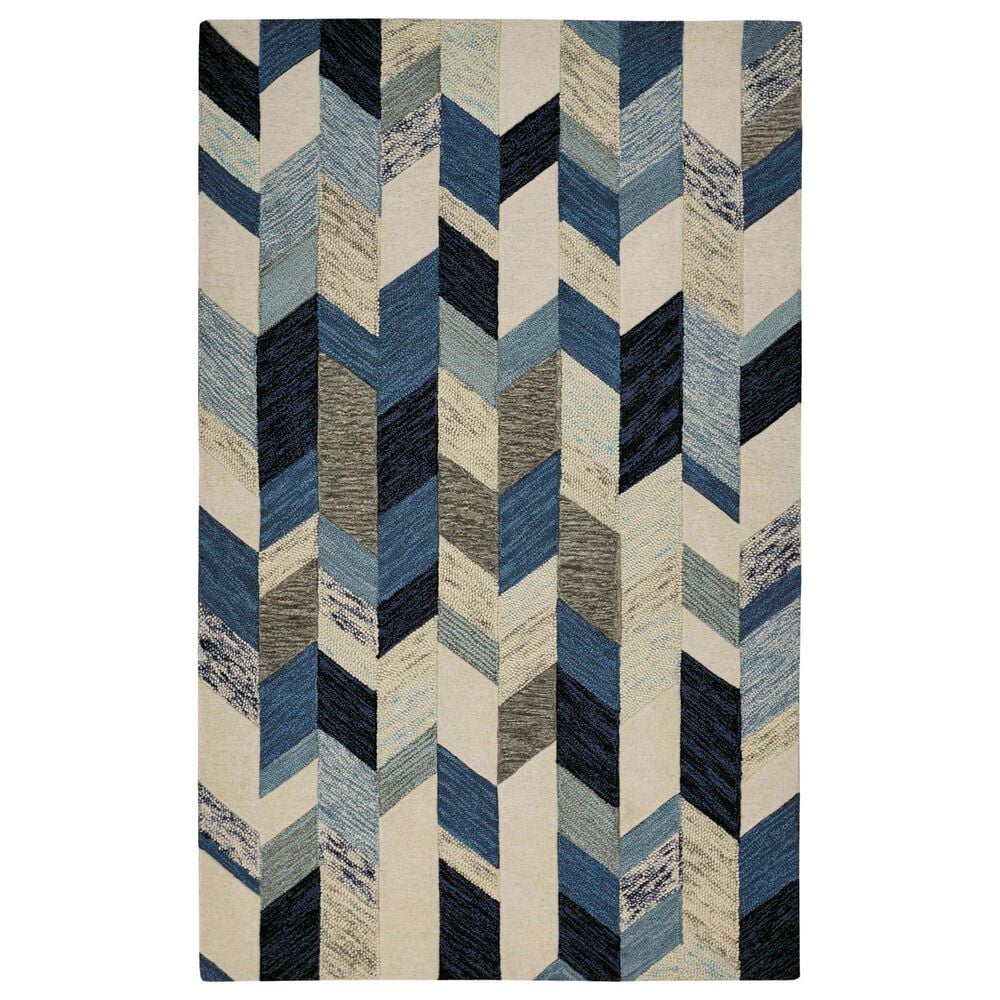 Feizy Rugs Arazad 2" x 3" Blue and Ivory Area Rug, , large