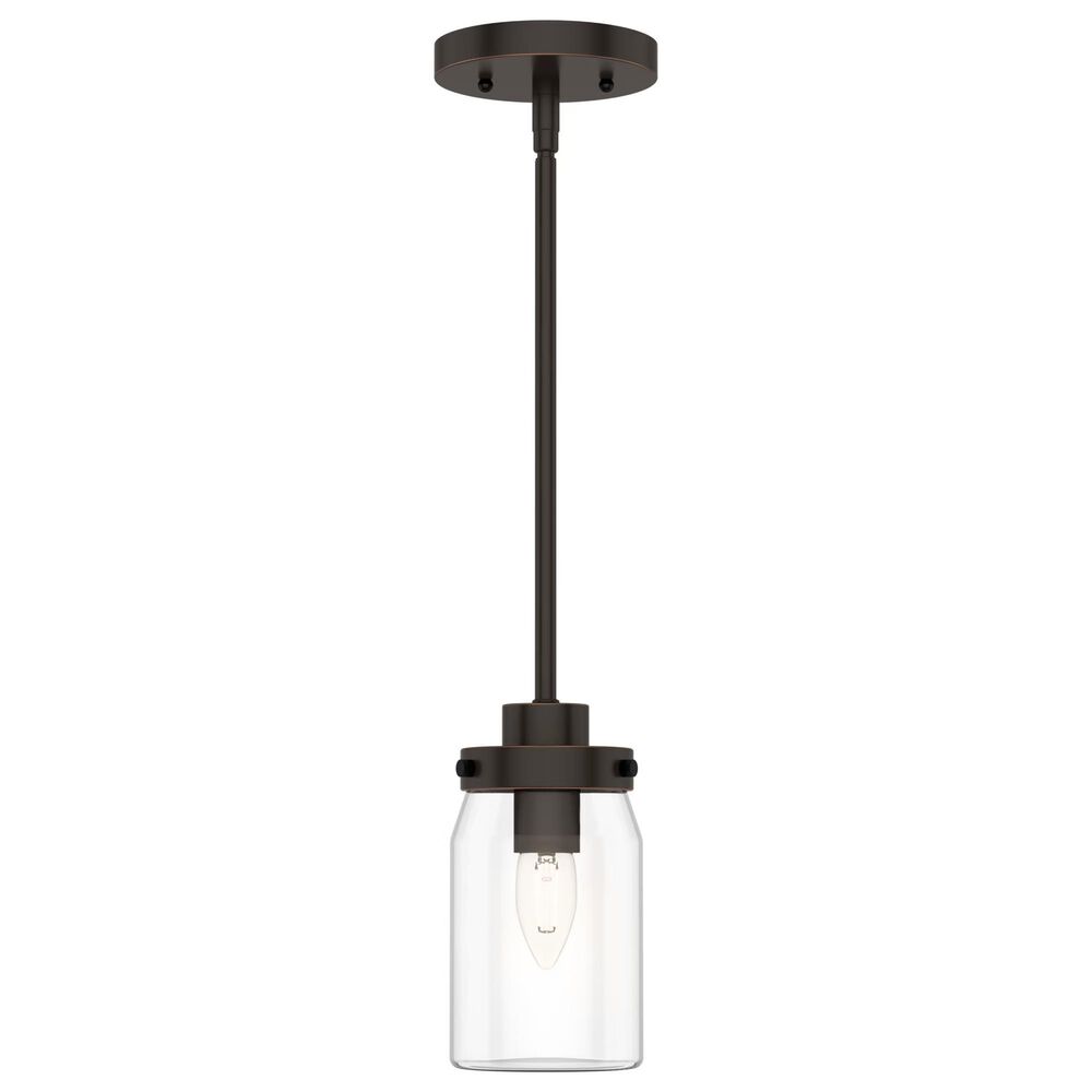 Hunter Devon Park 19008 1-Light Mini Pendant in Onyx Bengal, , large