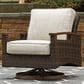 Signature Design by Ashley Paradise Trail Swivel Lounge Chair Set of 2 in Medium Brown, , large