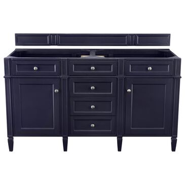James Martin Brittany 60" Double Bathroom Vanity Cabinet in Victory Blue, , large
