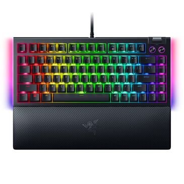 Razer BlackWidow V4 75% Wired Orange Switch Gaming Keyboard in Black, , large