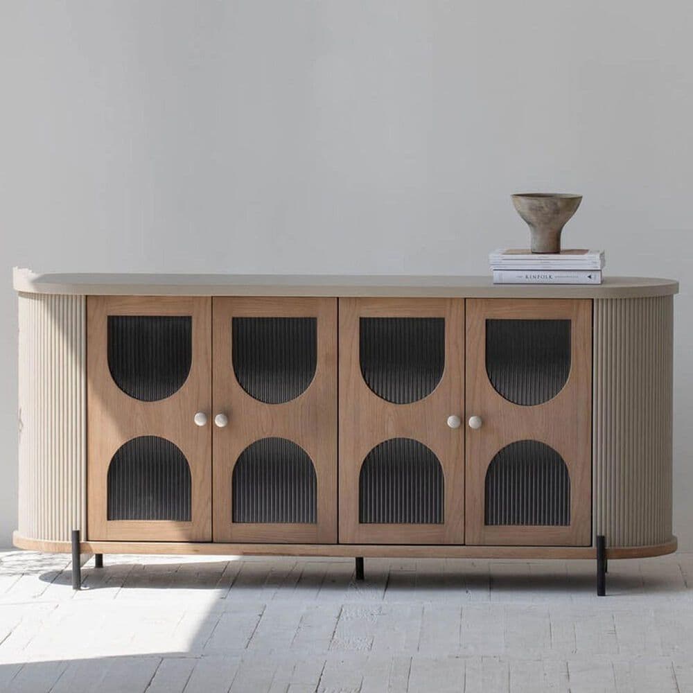 37B Colosseo Sideboard in Natural, Grey, Dark Blue and Black, , large