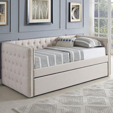 Claremont Trina Daybed with Trundle in Beige, , large