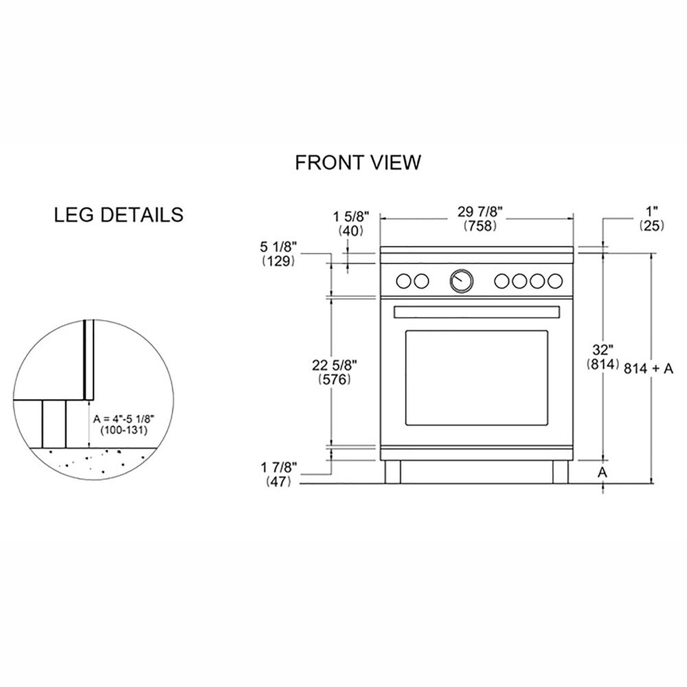 Bertazzoni Master 4.7 Cu. Ft. Freestanding Liquid Gas Range in Stainless Steel, , large