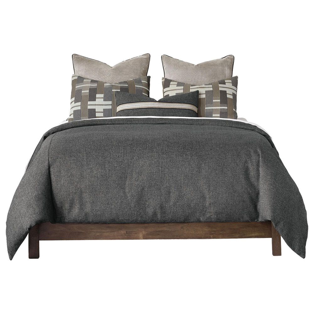 Eastern Accents Enoch 21&quot; x 37&quot; King Pillow Sham in Grigio Smoke and Elio Charcoal, , large