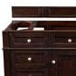 James Martin Brittany 48" Single Bathroom Vanity in Burnished Mahogany with 3 cm Arctic Fall Solid Surface Top and Rectangle Sink, , large