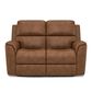 Flexsteel Henry Power Reclining Loveseat with Headrests and Lumbar in Caramel, , large