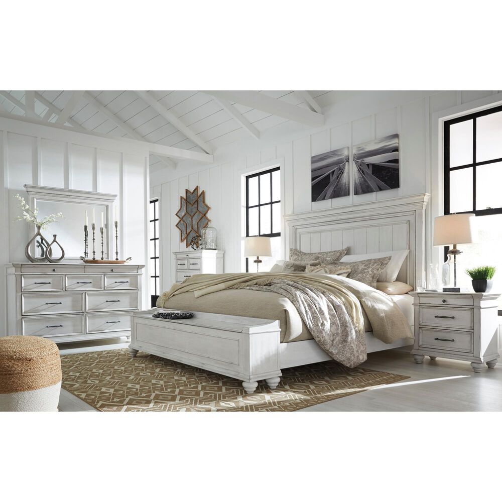 Signature Design by Ashley Kanwyn 5-Piece Queen Storage Bedroom Set in Whitewash, , large