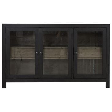 Millennium Lenston 60" Accent Cabinet in Black and Gray, , large