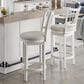 Simeon Collection Americana Modern Dining Bar with Swivel Barstool in Cotton and Weathered Natural, , large