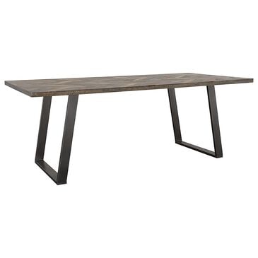 Pacific Landing Misty Dining Table in Grey Sheesham and Gunmetal - Table Only, , large
