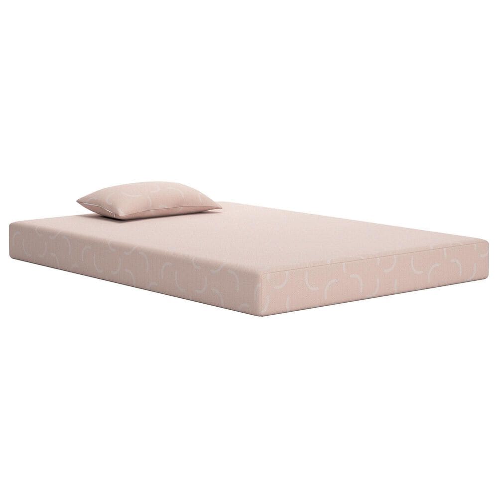 Signature Design by Ashley iKidz Firm Full Mattress with Pillow in Coral, , large