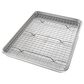 USA PAN Jelly Roll Bakeable Nonstick Cooling Rack and Pan Set in Gray, , large