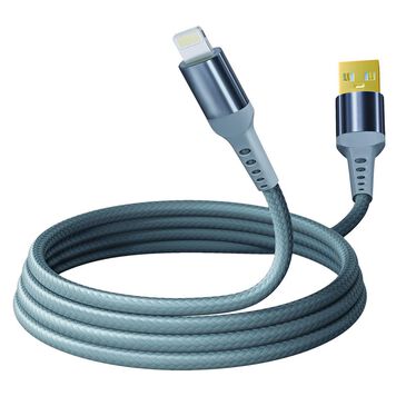 Pom Gear 6" Lightning USB Cable in Gun Metal, , large