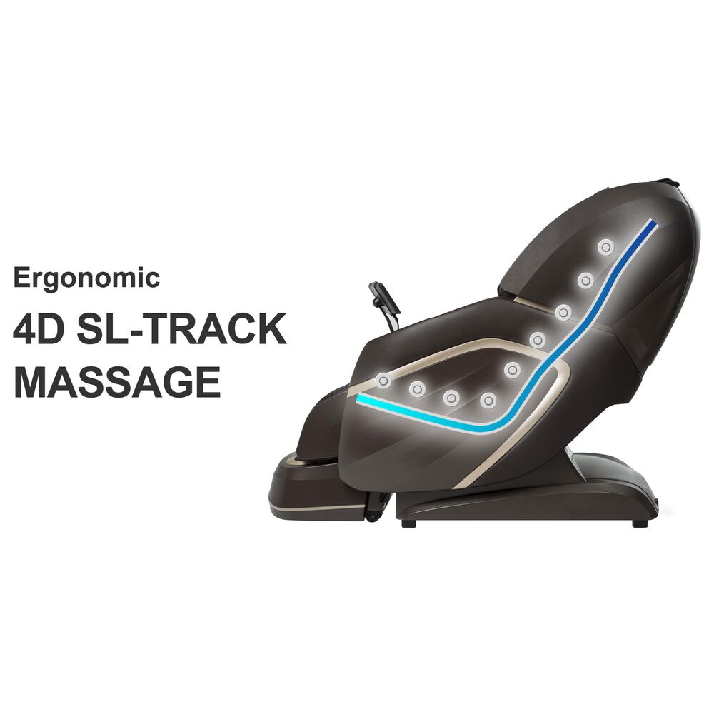 Osaki AmaMedic Hilux 4D Premium Massage Chair in Brown, , large