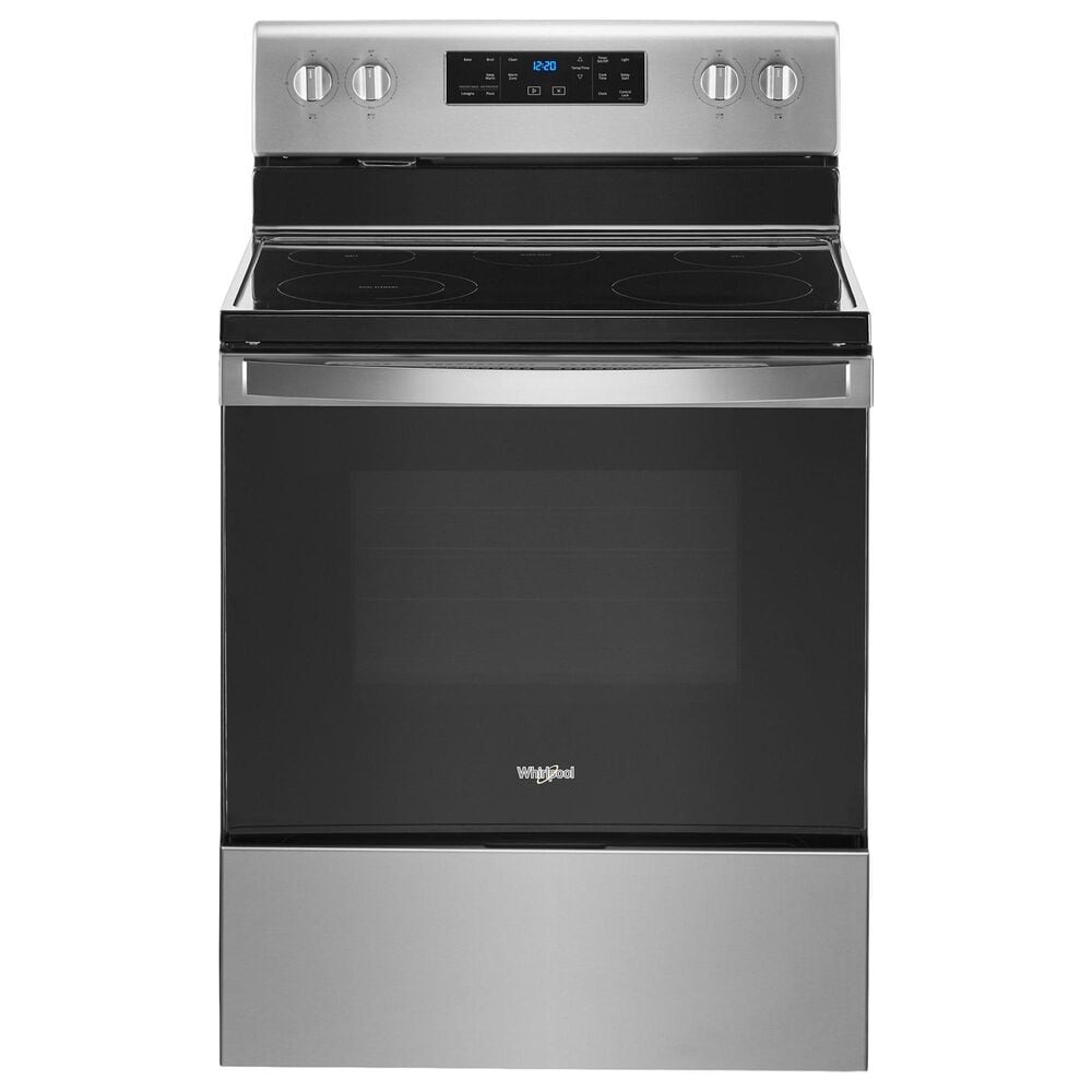 Whirlpool 5.3 Cu. Ft. Electric Range with 5-Elements in Stainless Steel, , large
