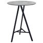 Zuo Modern Metz Bar Table in Grey Marble and Black, , large