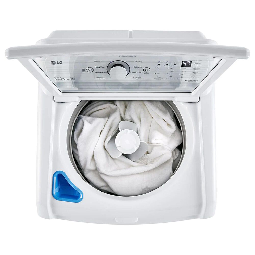 LG 4.3 Cu. Ft. Top Load Washer with 4-Way Agitator and TurboDrum Technology in White, , large