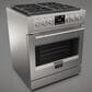 Fulgor Milano Sofia 4.1 Cu. Ft. 30" Professional Dual Fuel Range in Stainless Steel, , large