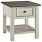 Signature Design by Ashley Bolanburg End Table in Weathered Oak and Antique White, , large