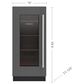 Sub-Zero Designer 3.1 Cu. Ft. Beverage Center with Glass Door in Panel Ready and Stainless Steel, , large