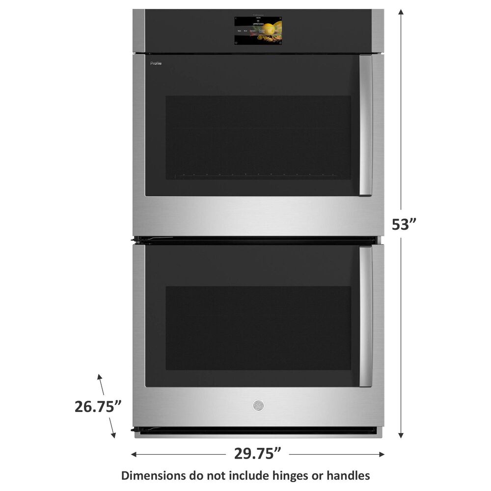 GE Profile 30&quot; Double Wall Oven with Left-Hand Side-Swing Doors in Stainless Steel, , large