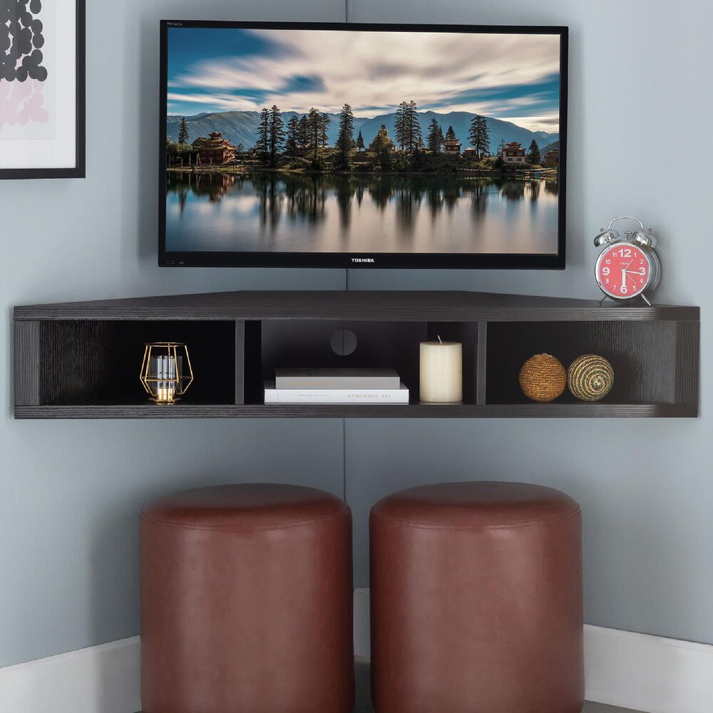 Furniture of America Shirley 46.5&quot;  Floating TV Stand in Cappuccino, , large