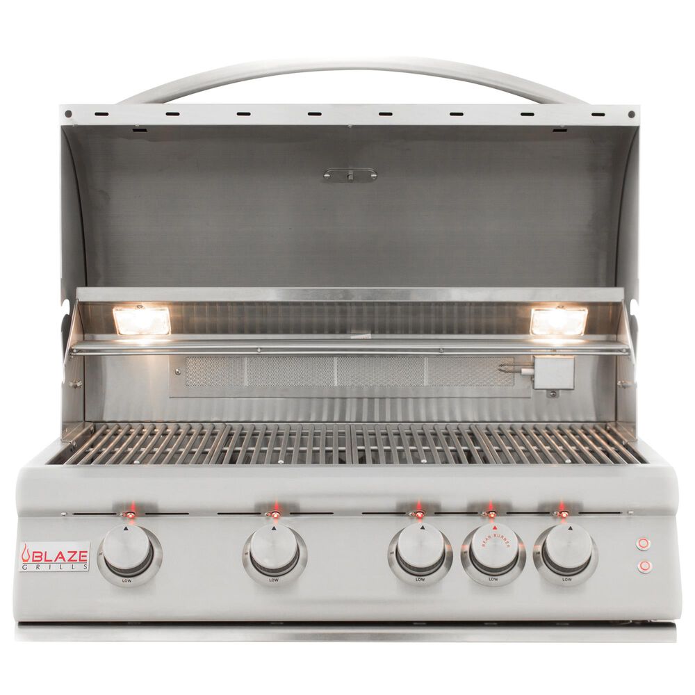 Blaze 32&quot; LTE Liquid Propane Grill with 4-Burner in Stainless Steel, , large