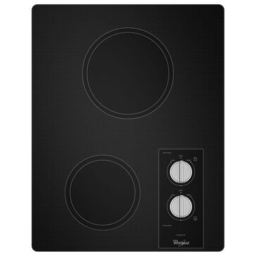 Whirlpool Electric Cooktop with 2 Burners in Black, , large