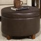 Kinfine Large Storage Ottoman in Brown, , large