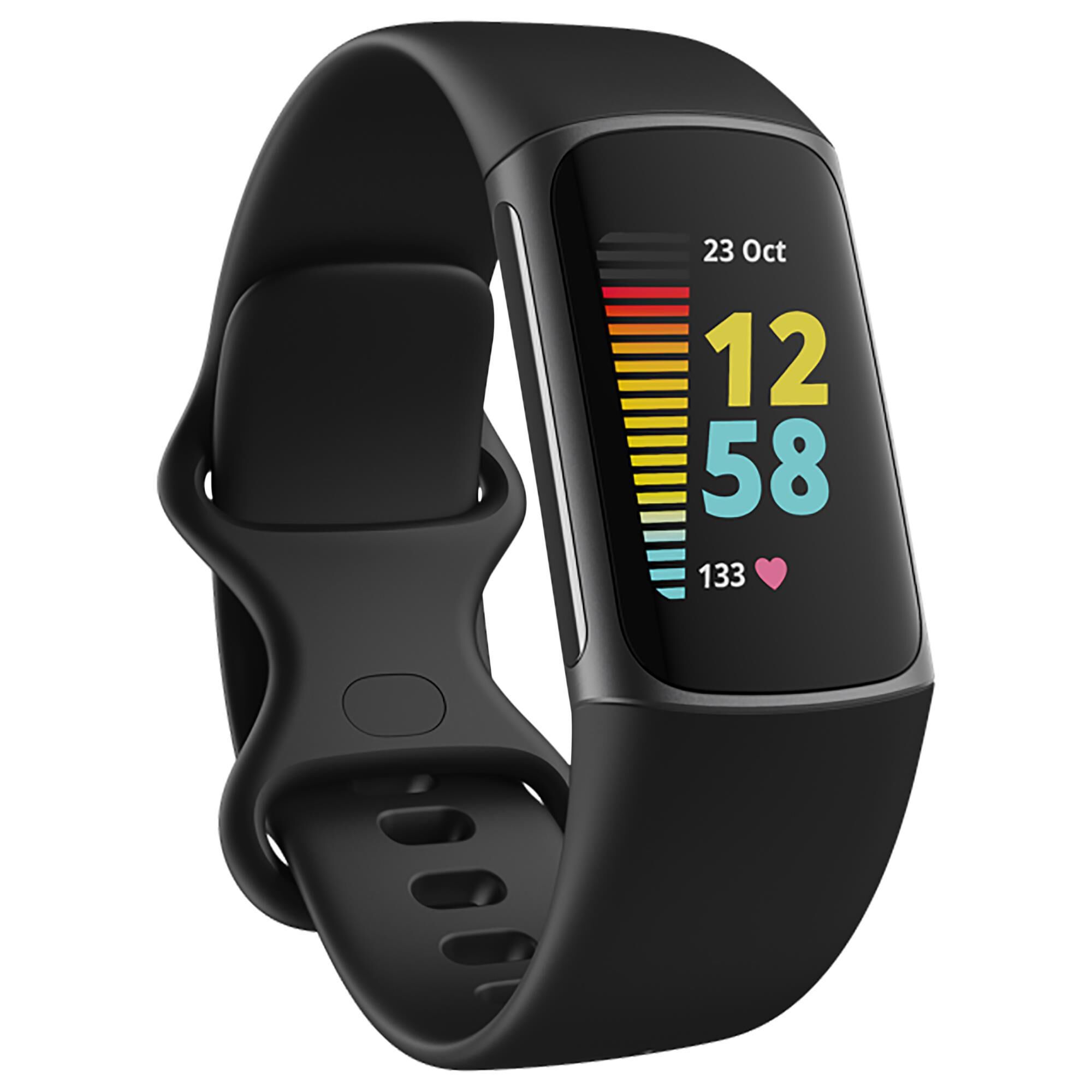 Fitbit Charge 5 Advanced Fitness Tracker in Black and Graphite | NFM