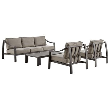 Blue River Mongo 4-Piece Patio Conversation Set in Brown, , large